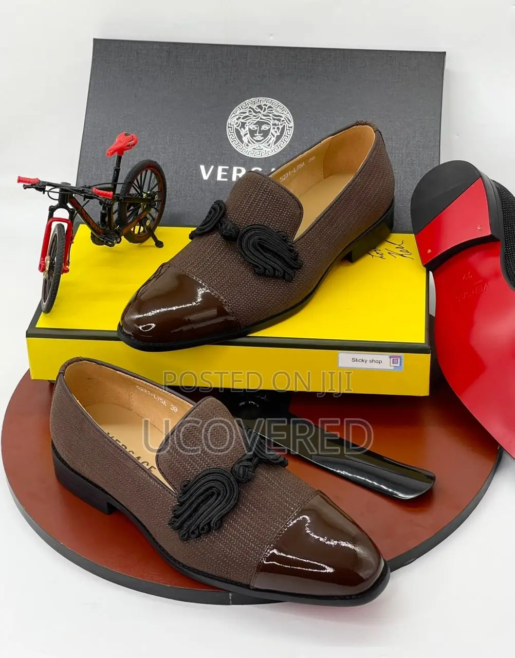 Versace Men’S Loafers Fashion Handmade Prom Wedding Shoes