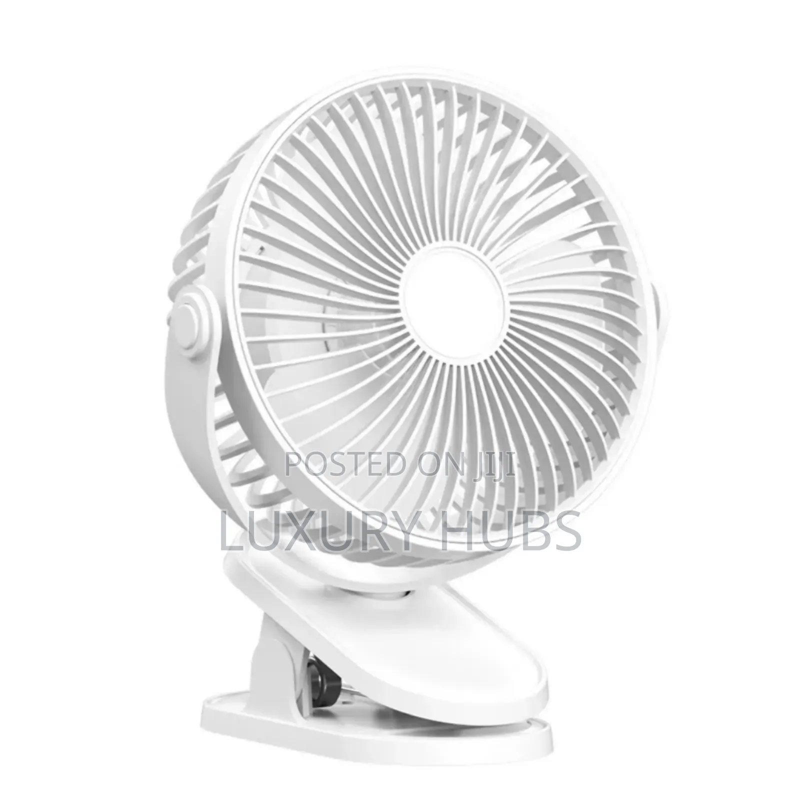 Rechargeable Clip Table Fan With Lamp