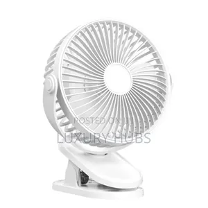 Rechargeable Clip Table Fan With Lamp