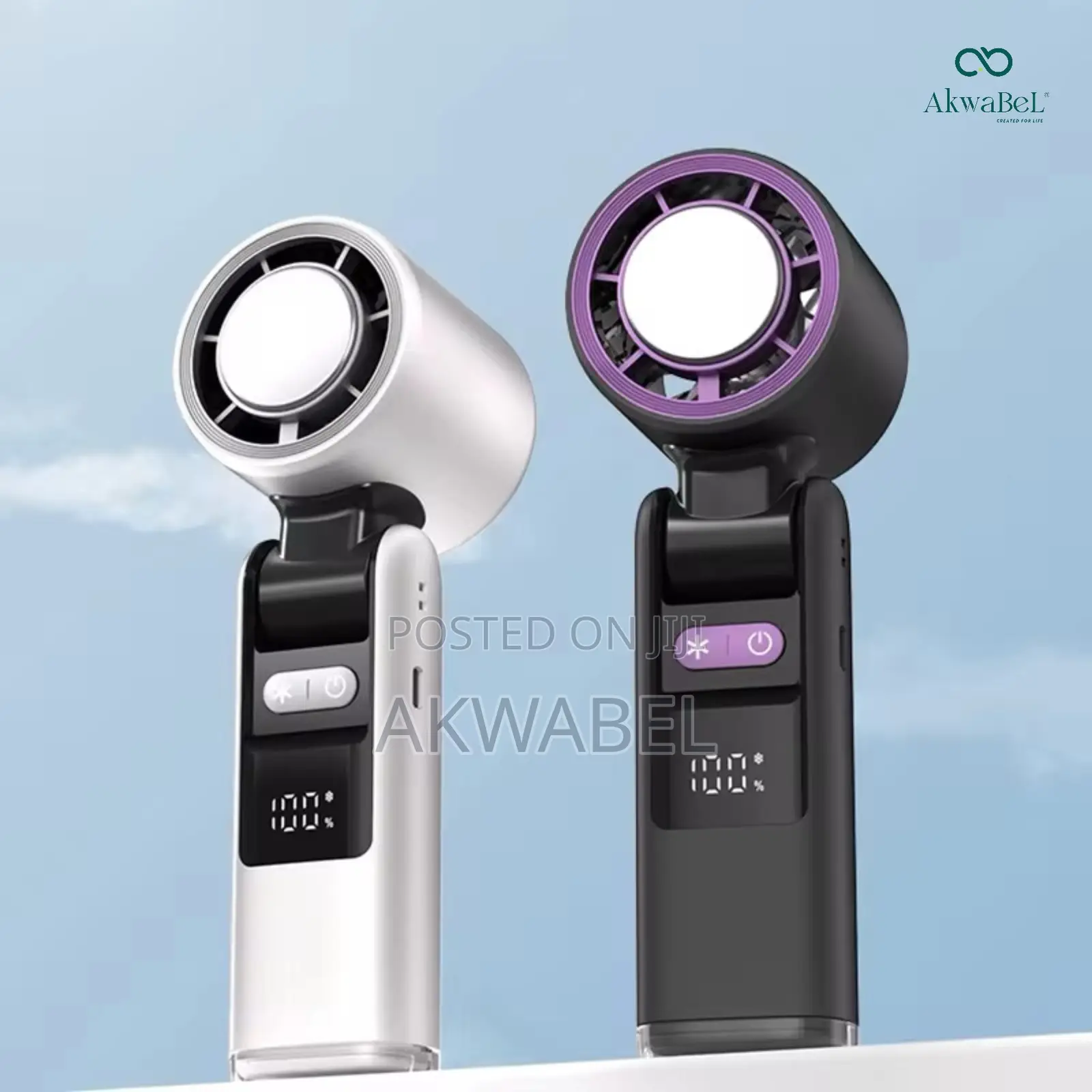 Air Condition Handheld Fan • High Speed Rechargeable Ice Cool Hand Fan