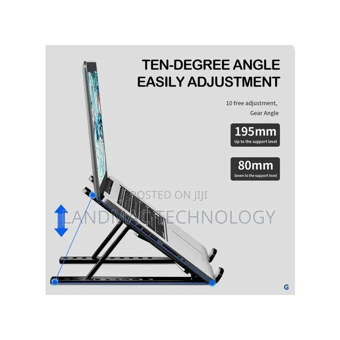 10 Speed Adjustable Laptop Stand + Phone Stand