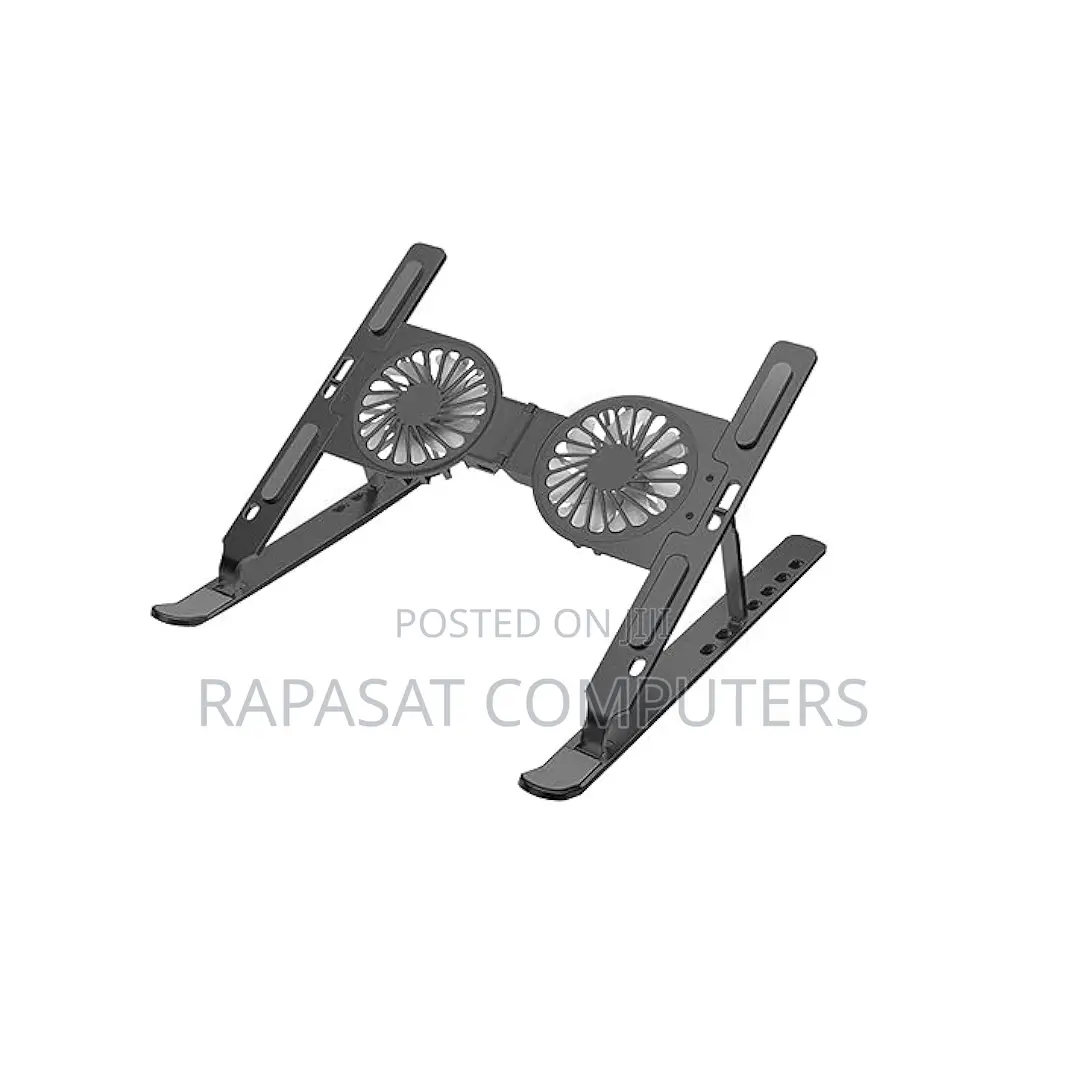 P11-F Laptop Metal Collapsible With Cooling Fan Stand