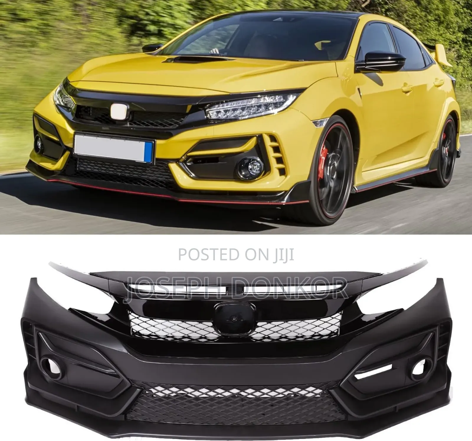Civic Front Bumper Complet (Sports/Lift Back) 2019,2020,2021