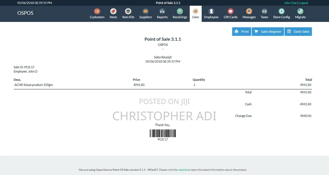 Point of Sale Software