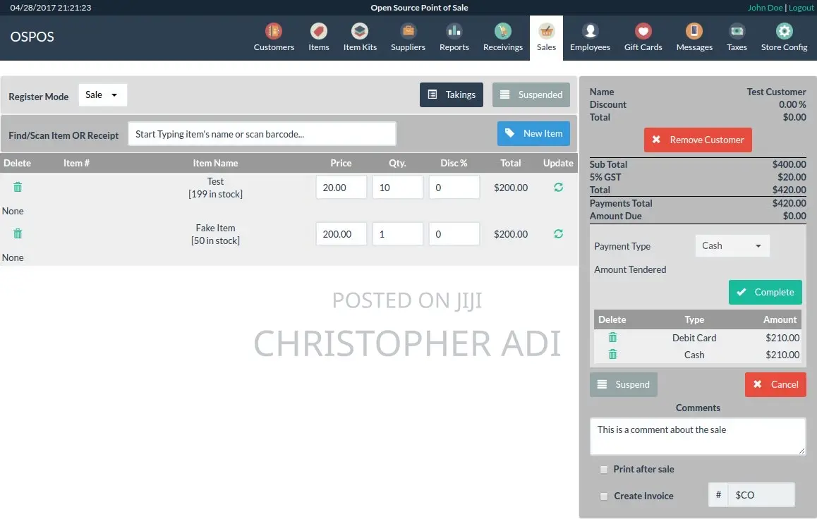 Point of Sale Software