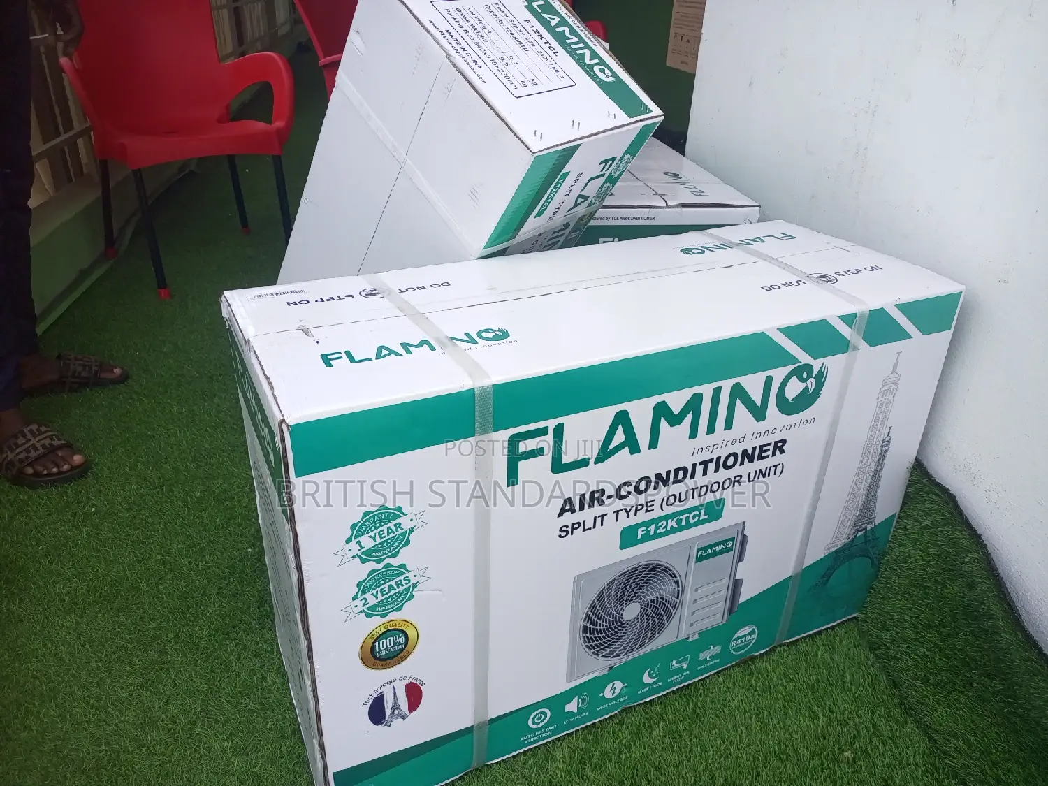 Deligent1.5hp Flamino Air Conditioner Systematic Set