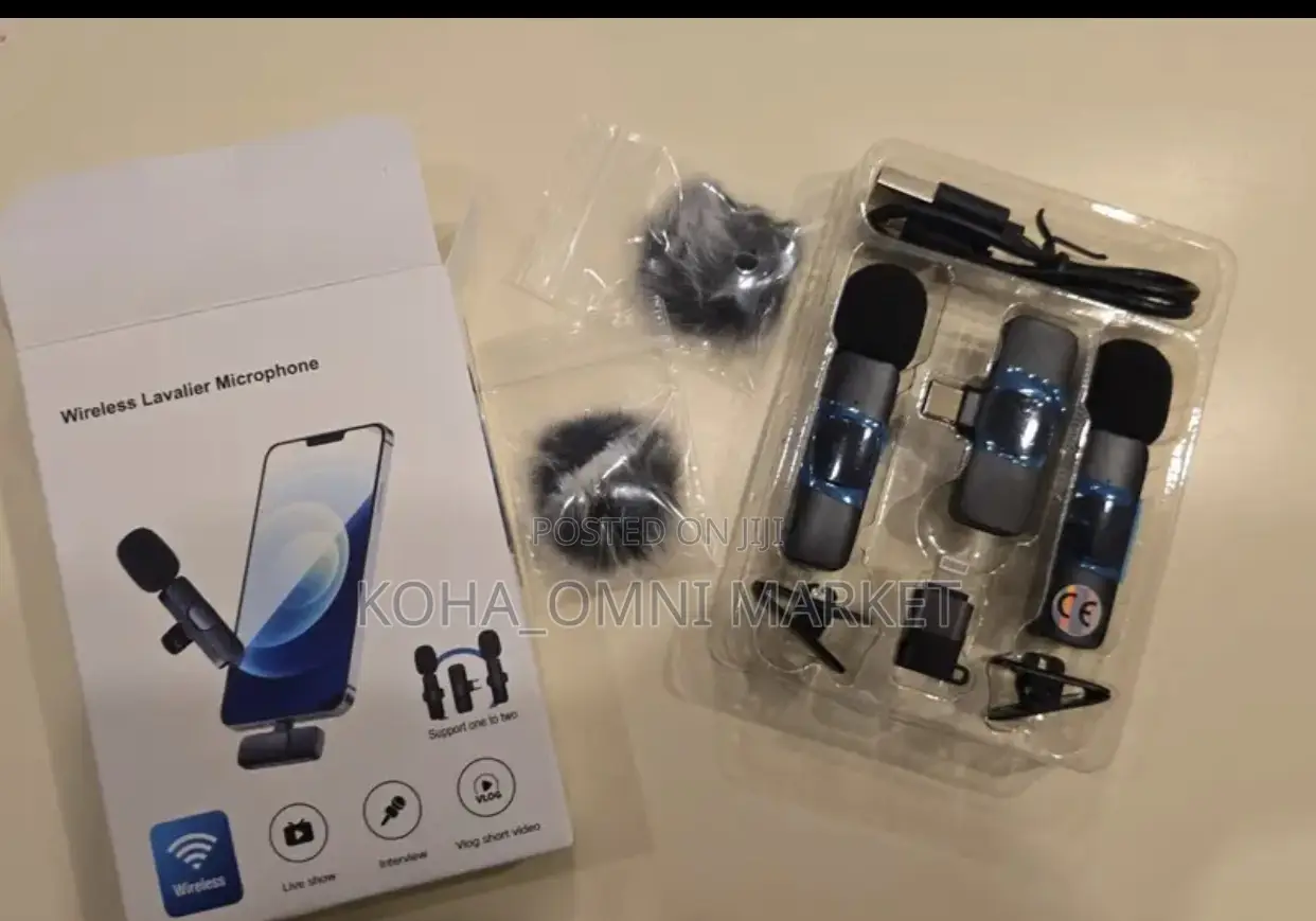 Wireless Lavalier 2-in-1 Microphone for iPhone + Type C