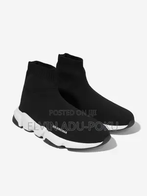 Balenciaga Knit Speed Trainer “ Black / White”