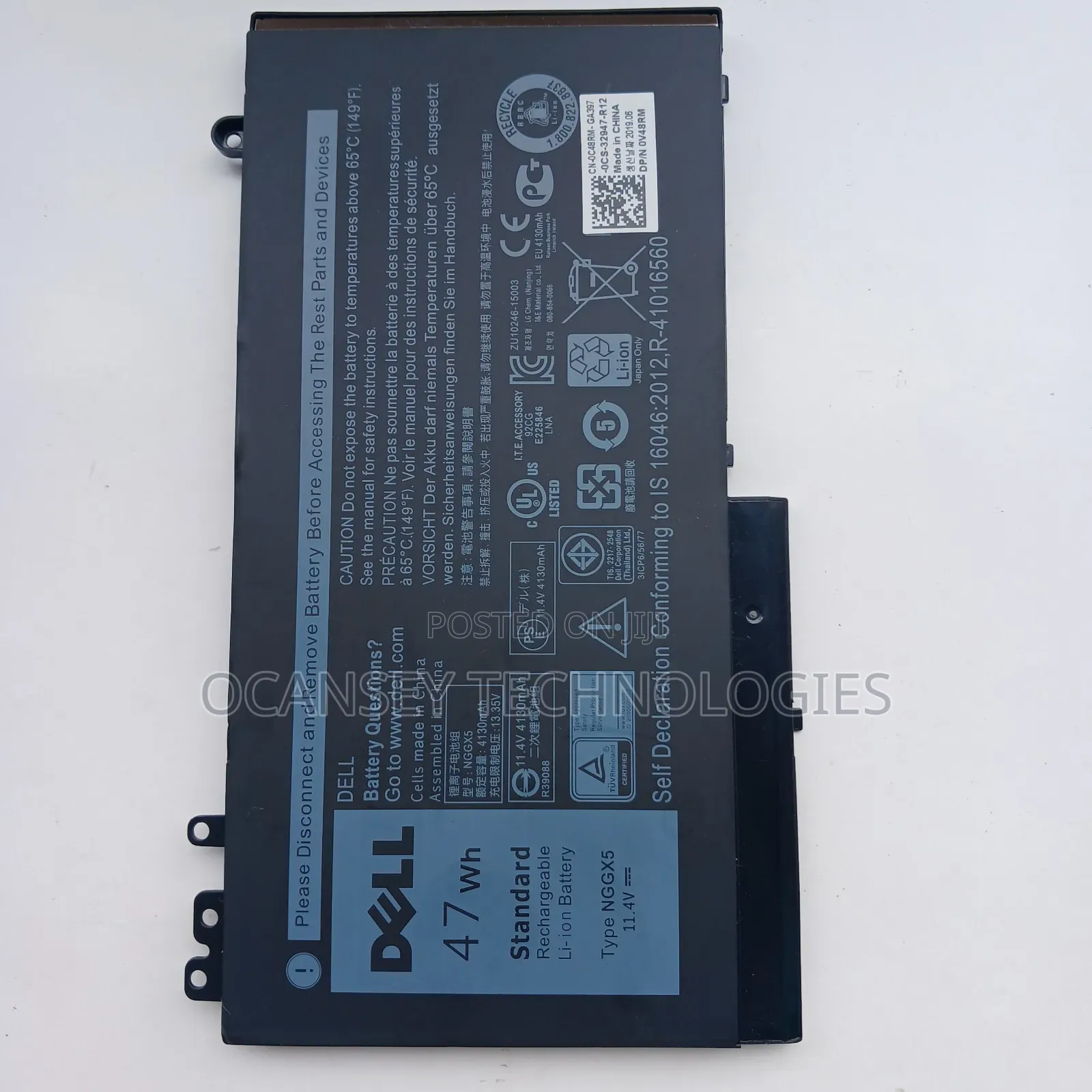 Original Dell Ngfx5 Laptop Battery For Dell