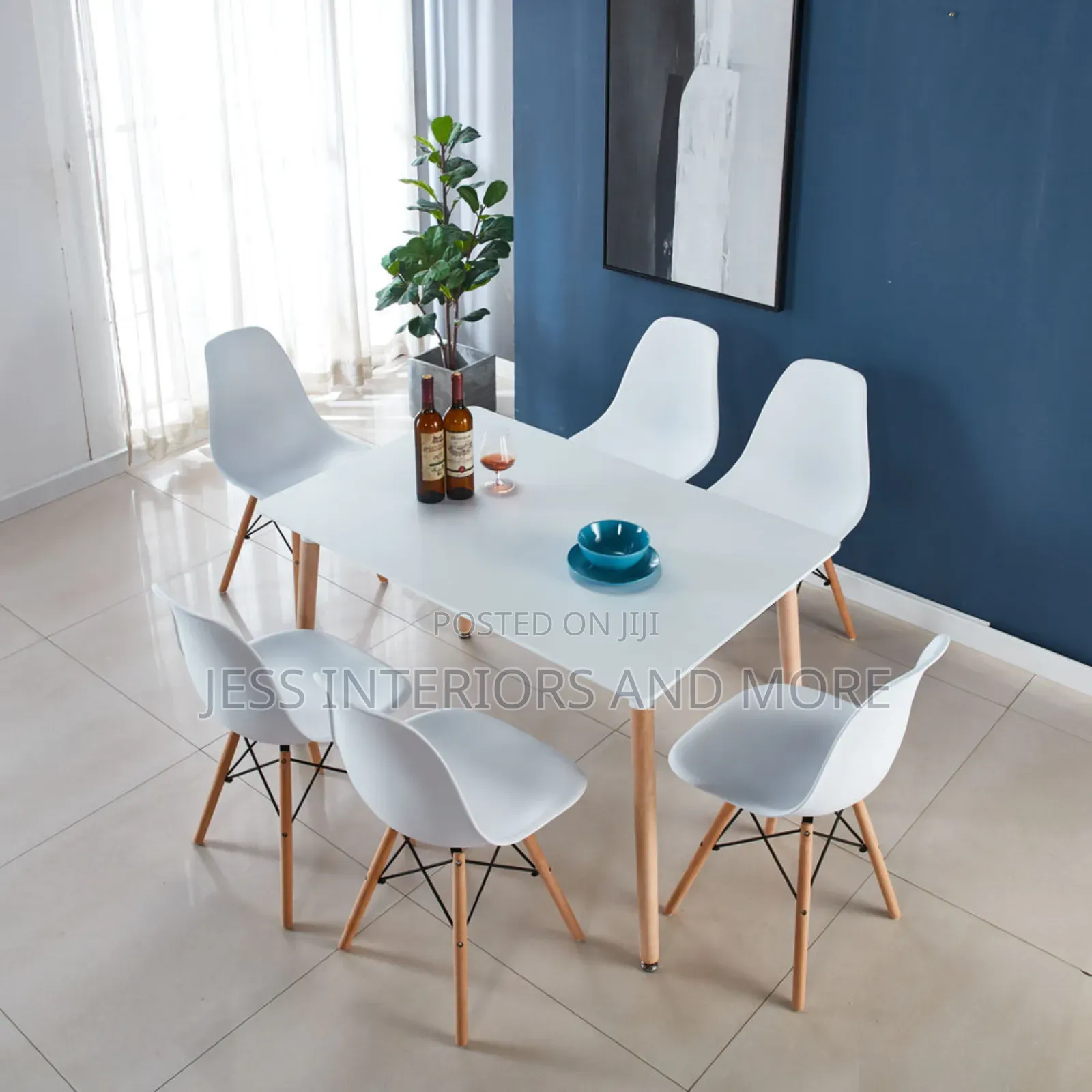 Dining Set - 6 Seater (Eames Style)