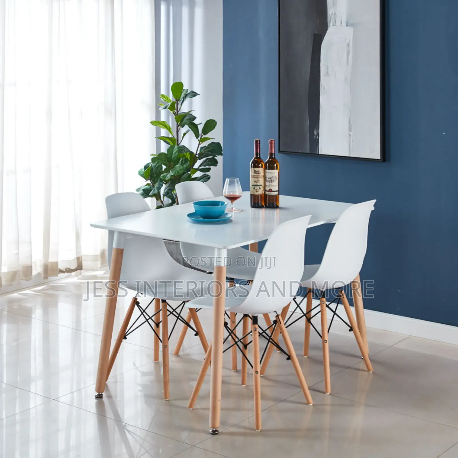 Dining Set - 6 Seater (Eames Style)