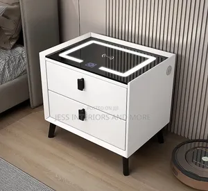 Smart Nightstand With Wireless Charging Station