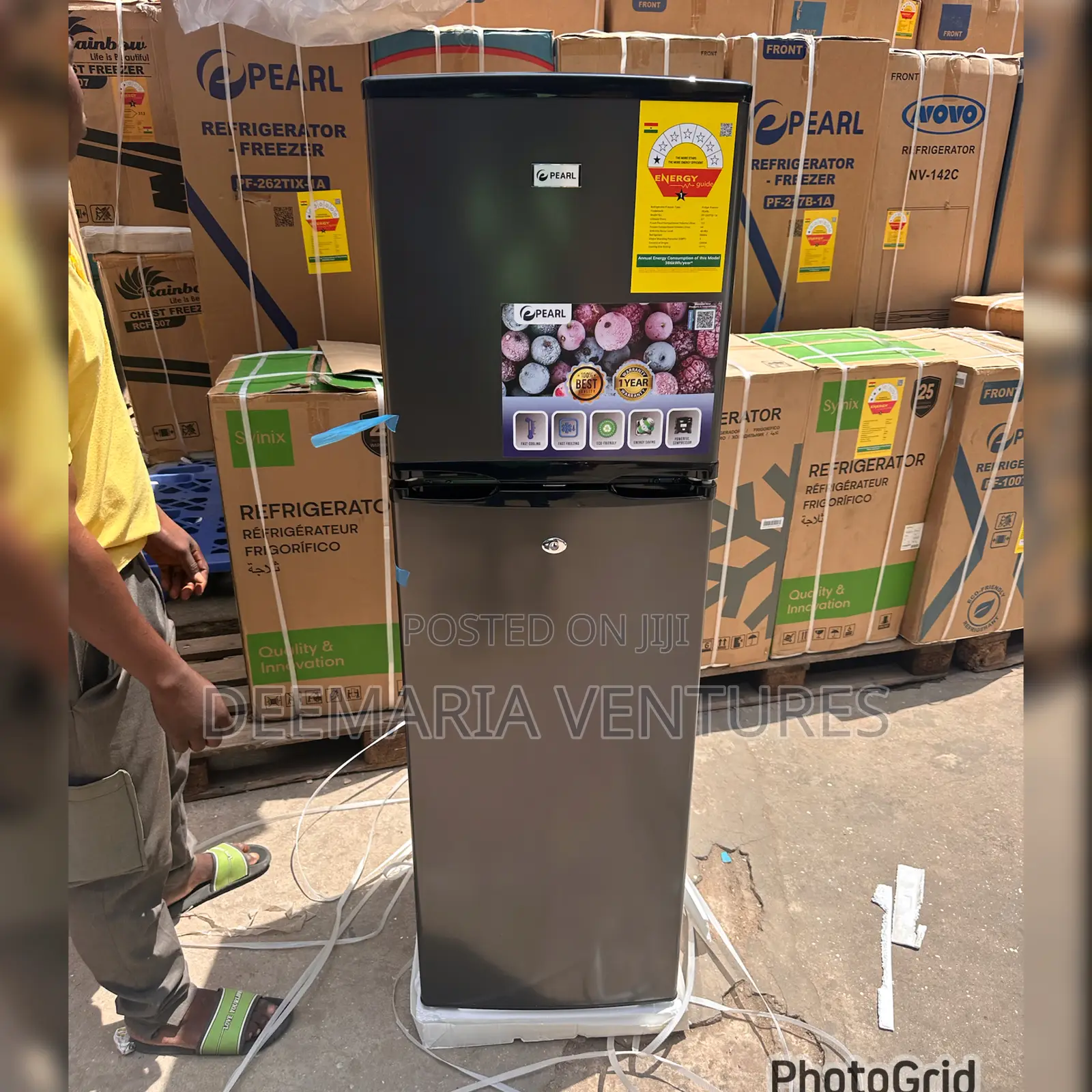 Pearl 165l Refrigerator Fridge (Pf-262tix-1a)