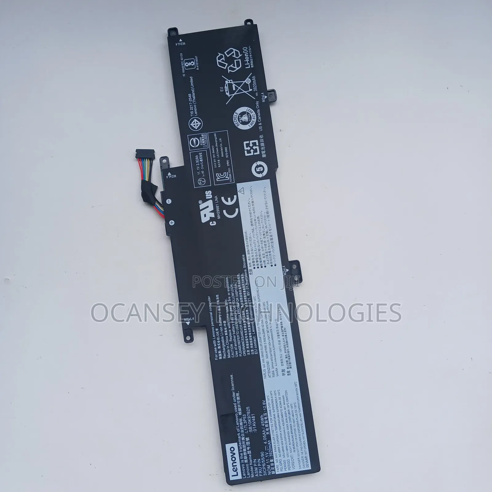 Original Lenovo L17l3p53 Laptop Battery