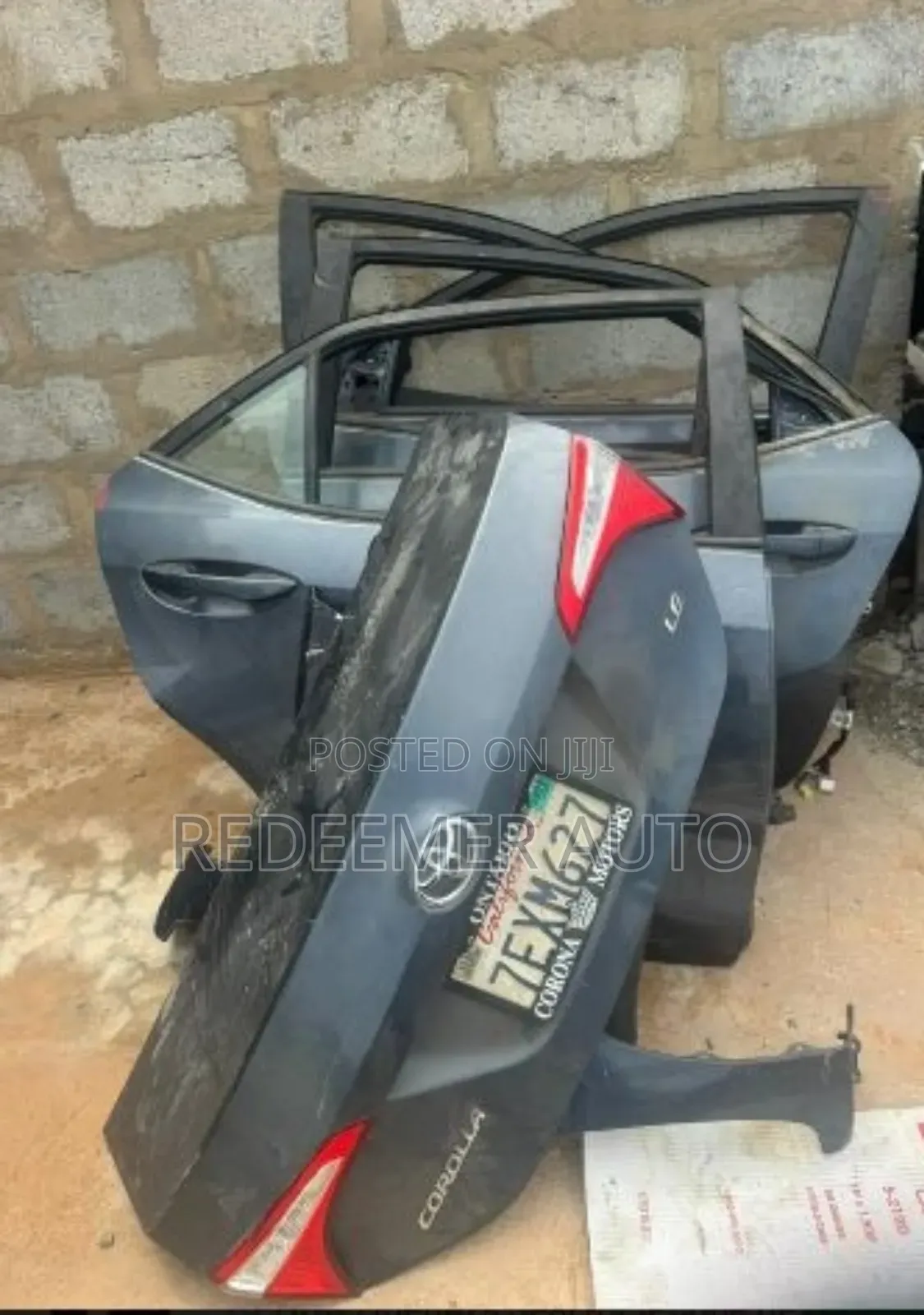 Corolla Doors, Boot 2014,2015,2016,2017
