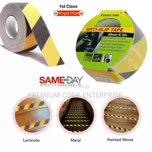 Anti-Slip Safety Tape – 50mm X 5m Black/Yellow