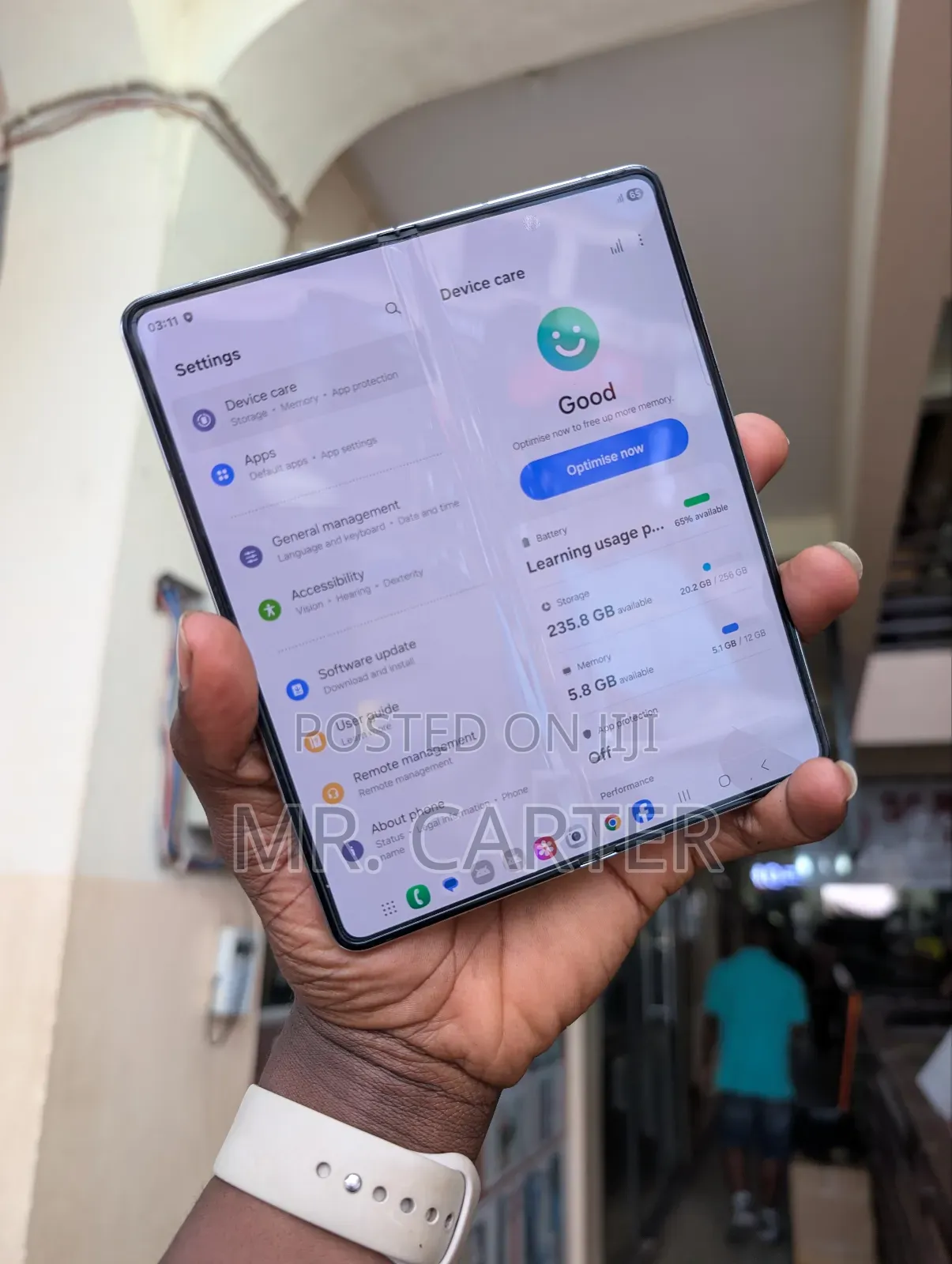 New Samsung Galaxy Z Fold 5 256 GB Blue