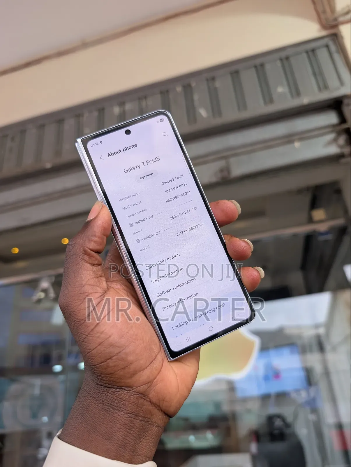New Samsung Galaxy Z Fold 5 256 GB Blue