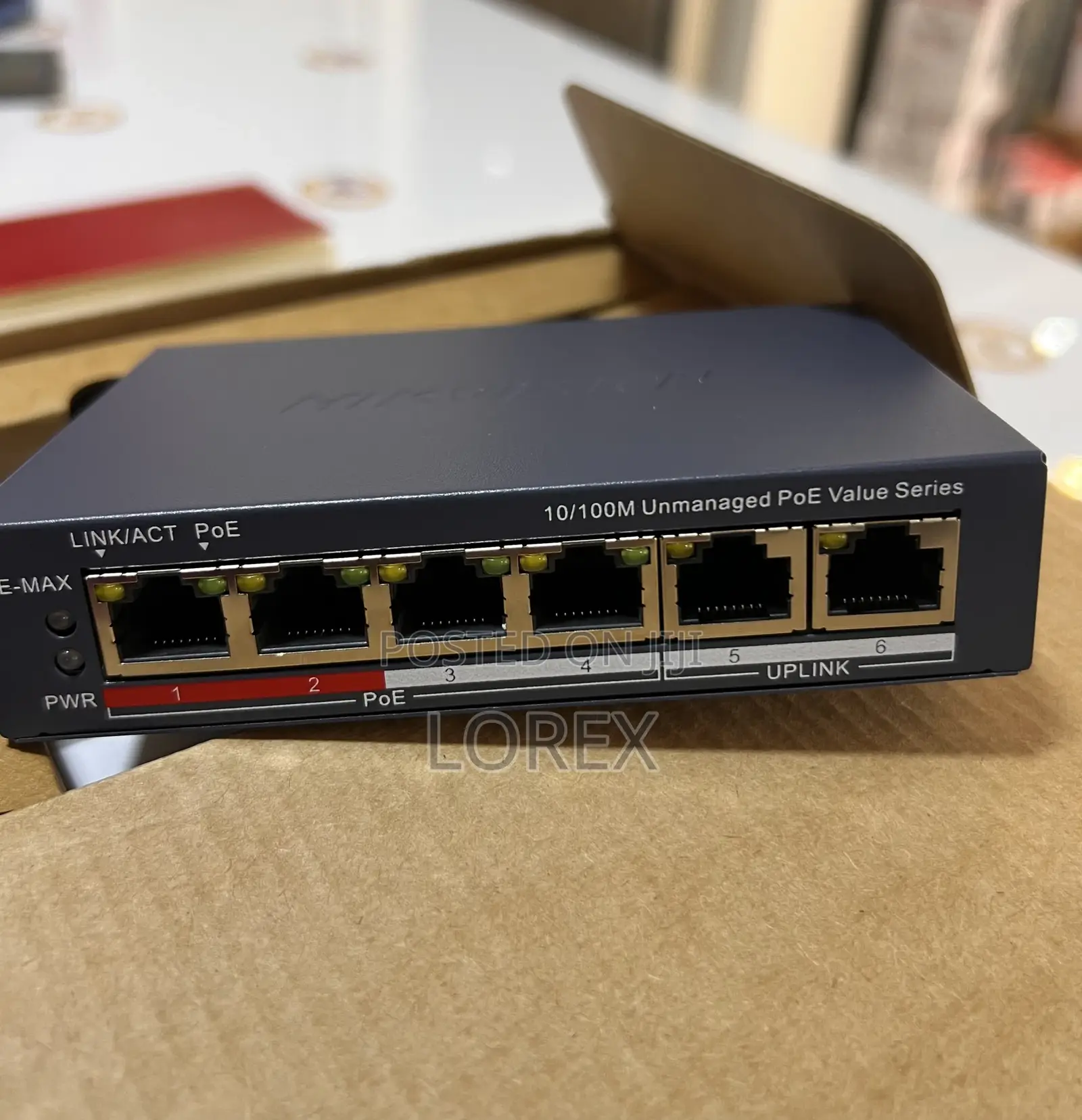 Hikvision 4 Port Poe Switch Unmanaged+2uplink 3e0106p-e/M(B)