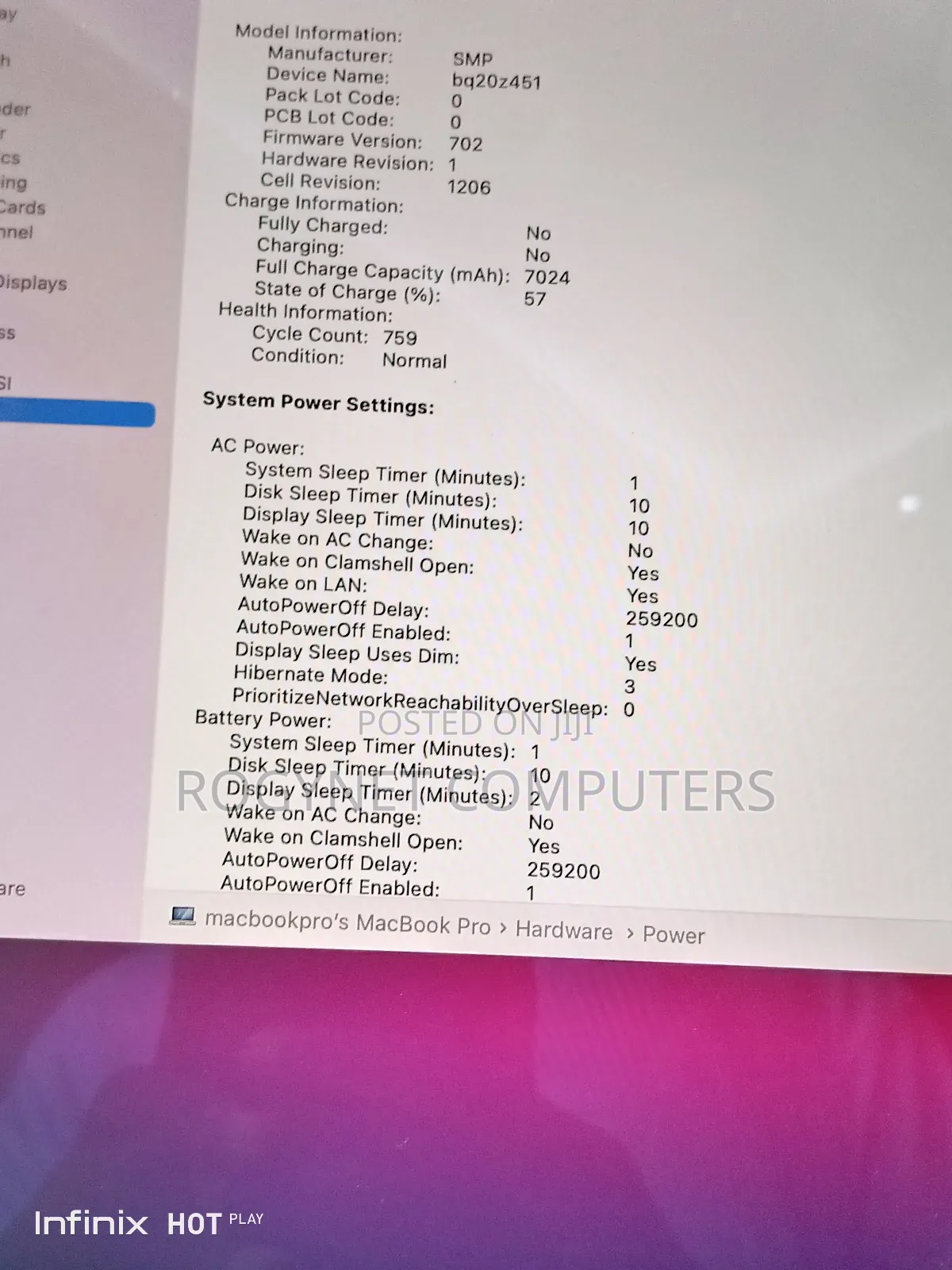 Laptop Apple MacBook Pro 2014 8GB Intel Core i7 SSD 256GB