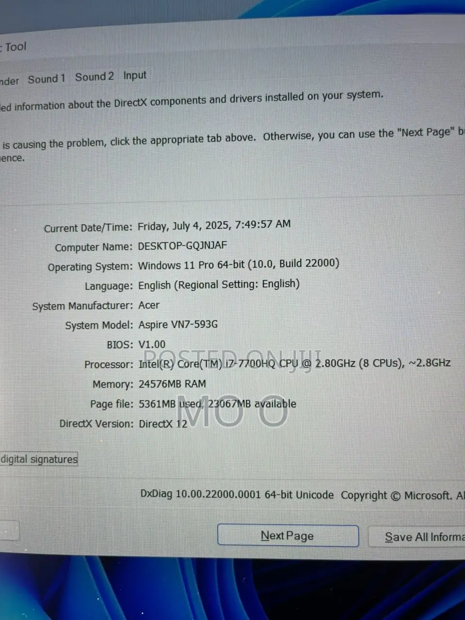 Laptop Acer Aspire 5930G 16GB Intel Core I7 SSD 512GB