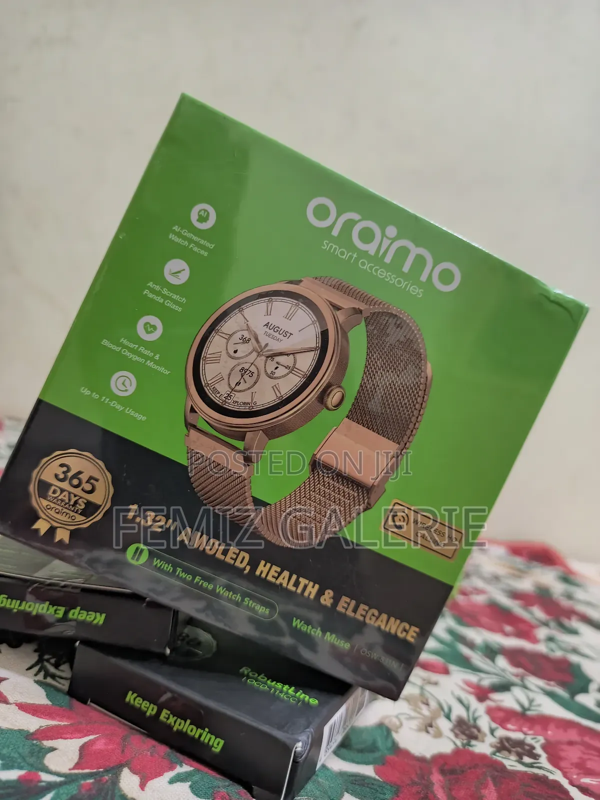 Oraimo Watch Muse 1.32” Amoled Ip68 Smart Watch