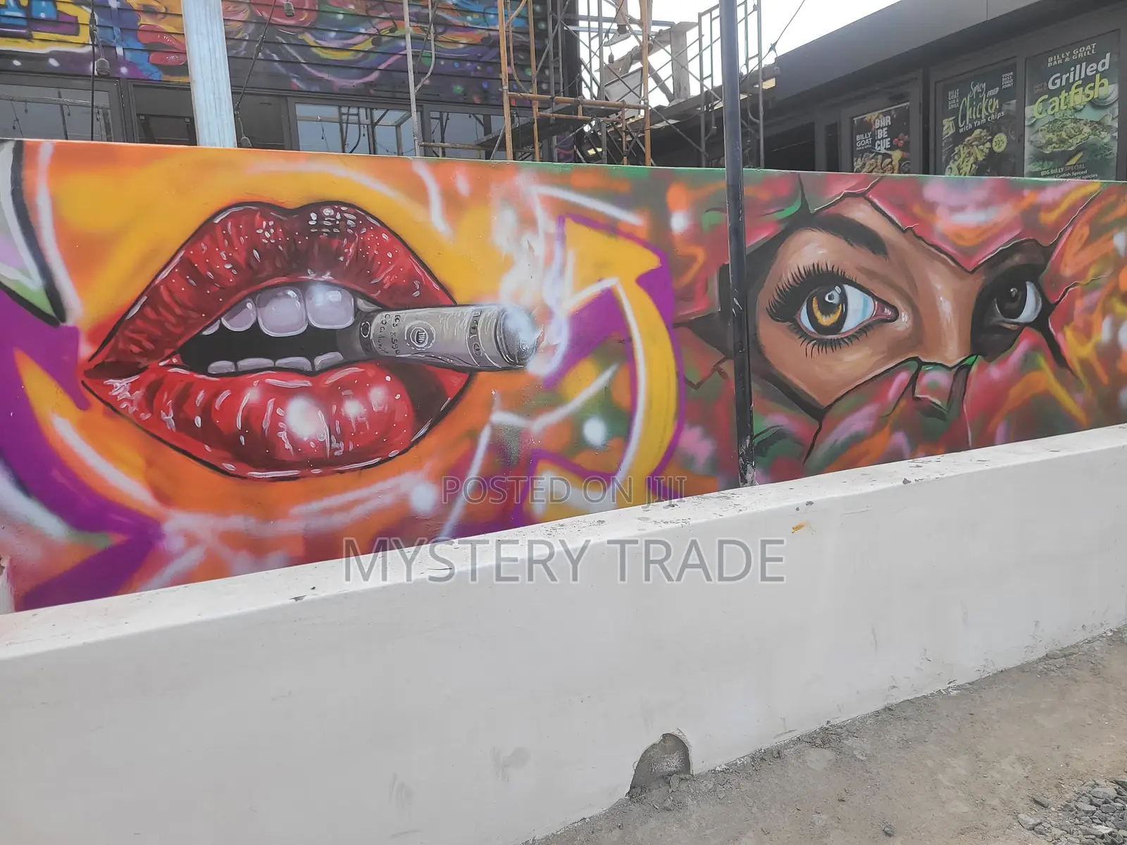 Wall Art Building Design Painting