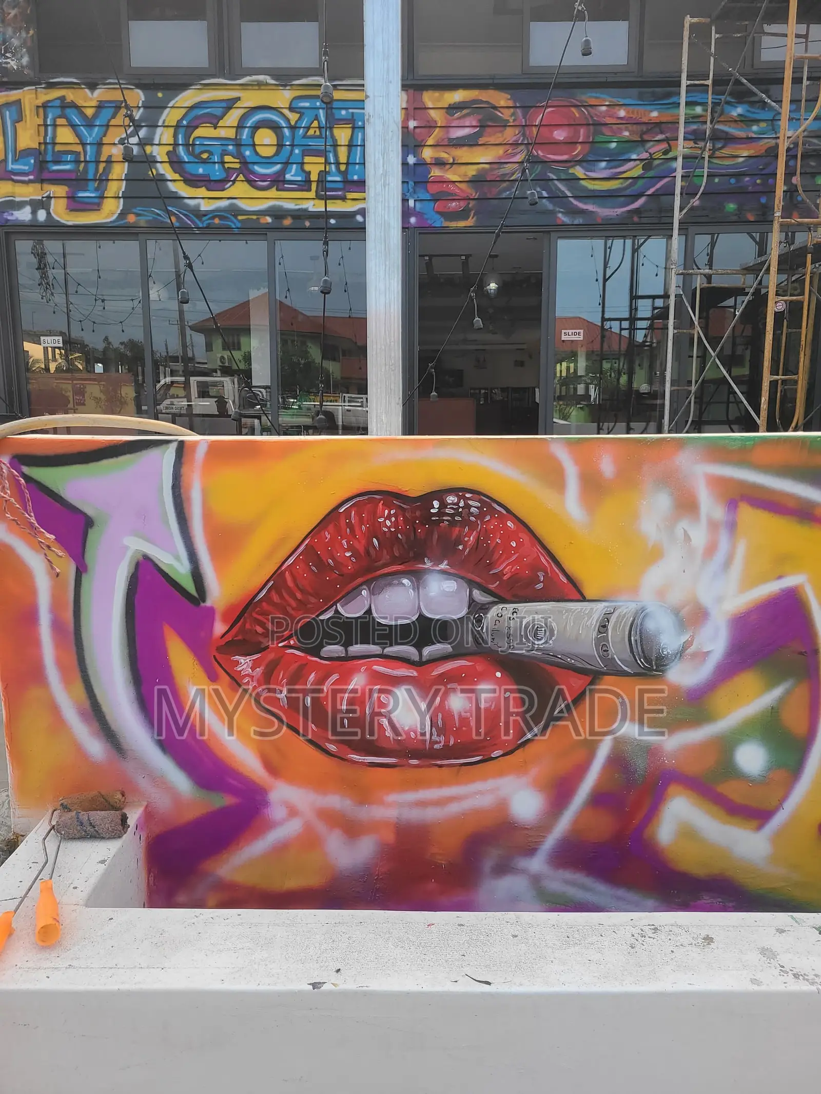 Wall Art Building Design Painting