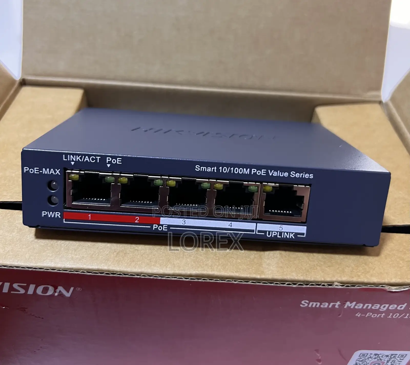 Hikvision 4 Port Poe Switch Unmanaged Ds-3e1105p-Ei/M