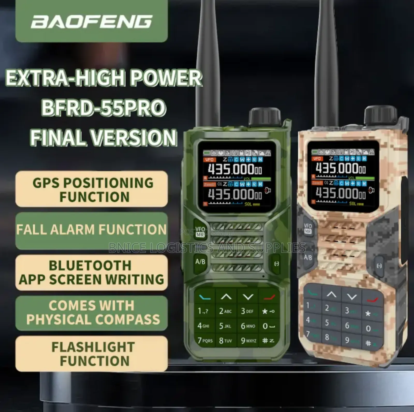Baofeng Rd55 Pro Walkie Talkie (Gps Radio)