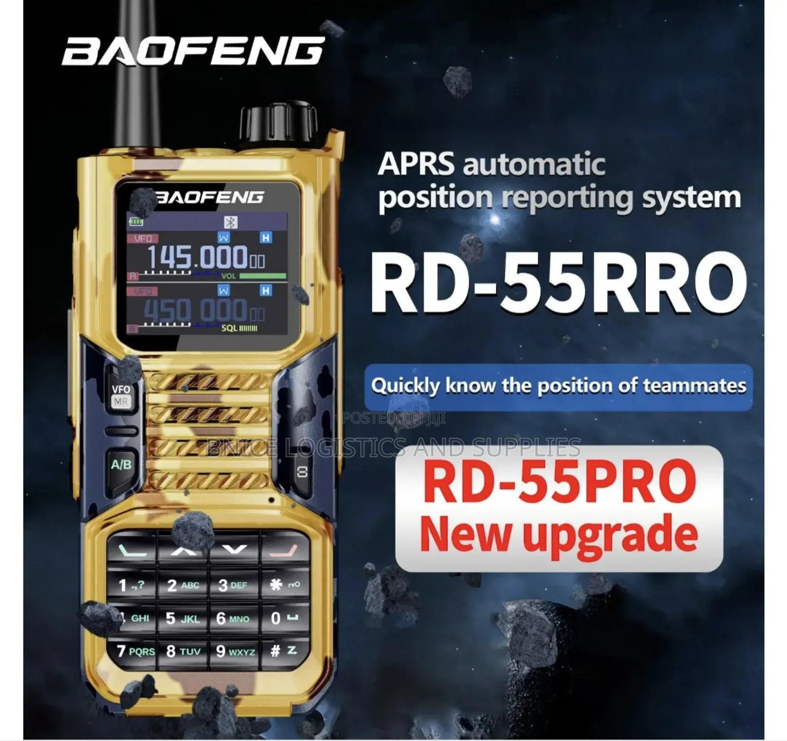 Baofeng Rd55 Pro Walkie Talkie (Gps Radio)