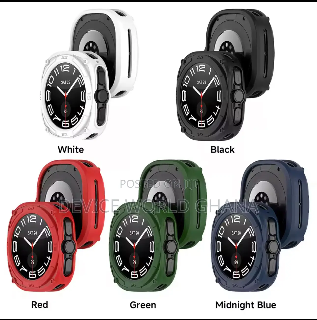 Silicone Bumper Case for Samsung Watch 7 Ultra 47mm
