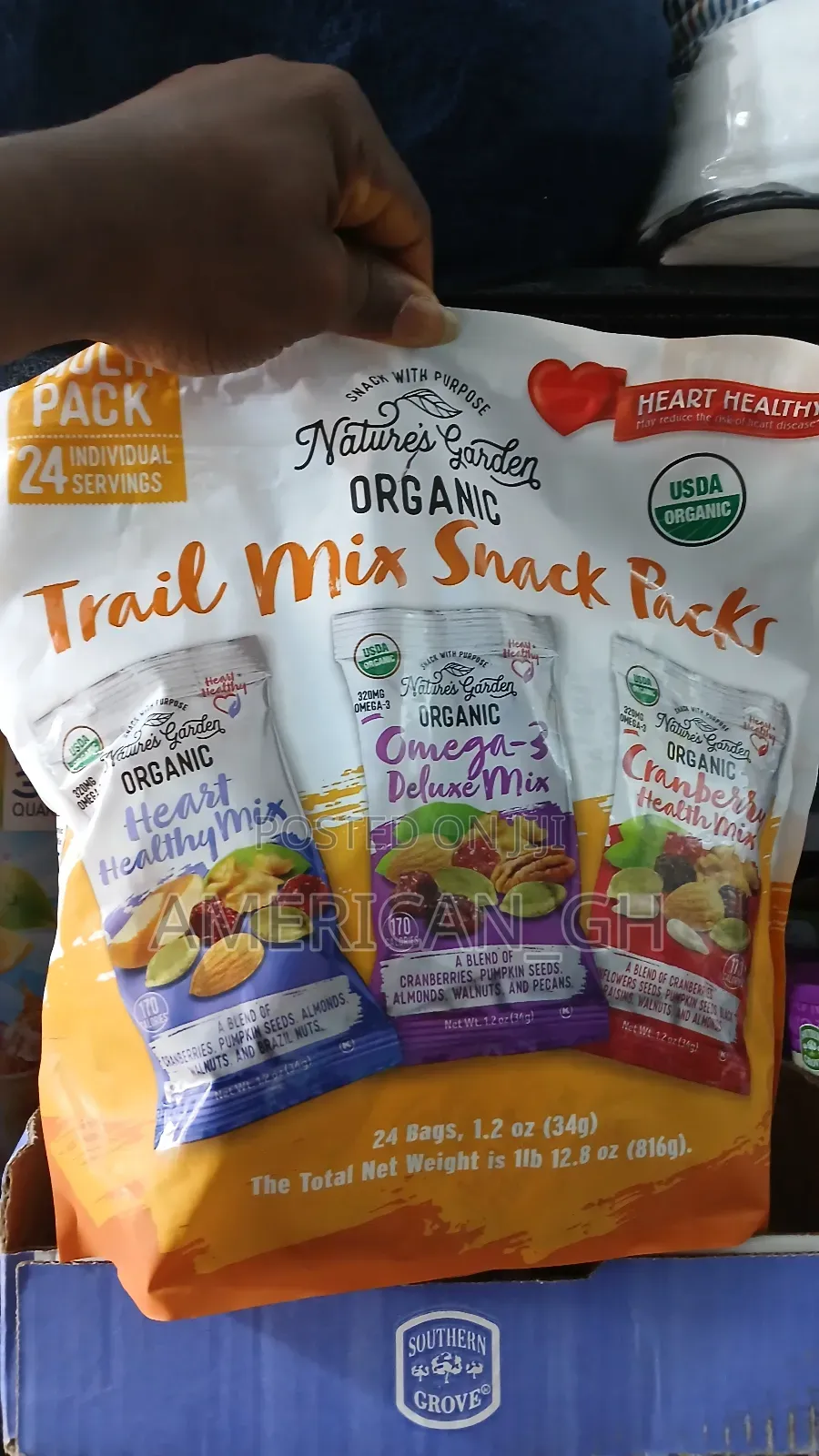 Organic Trail Mix Snack Pack, 24 Bags