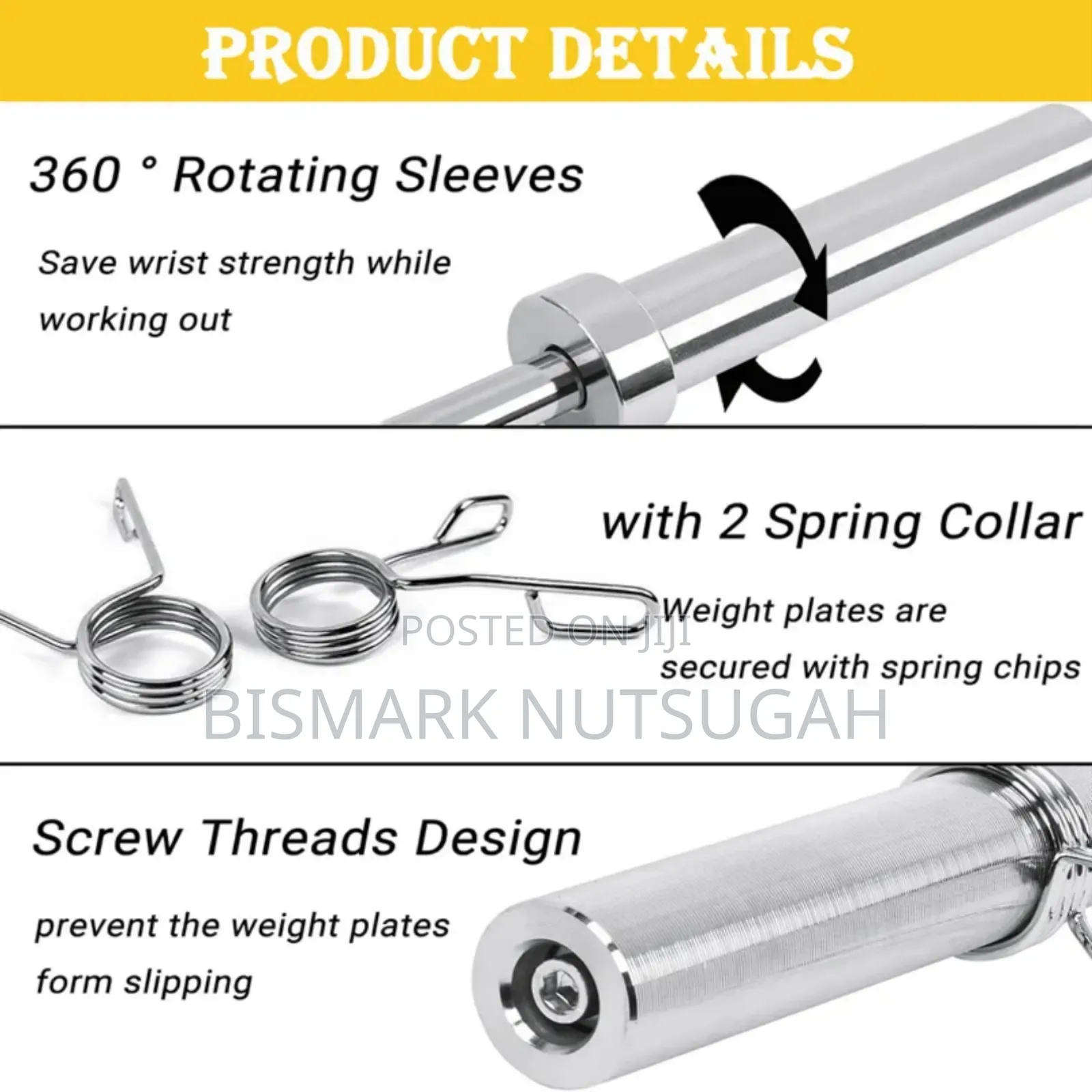 Olympic Barbell Weightlifting Bar