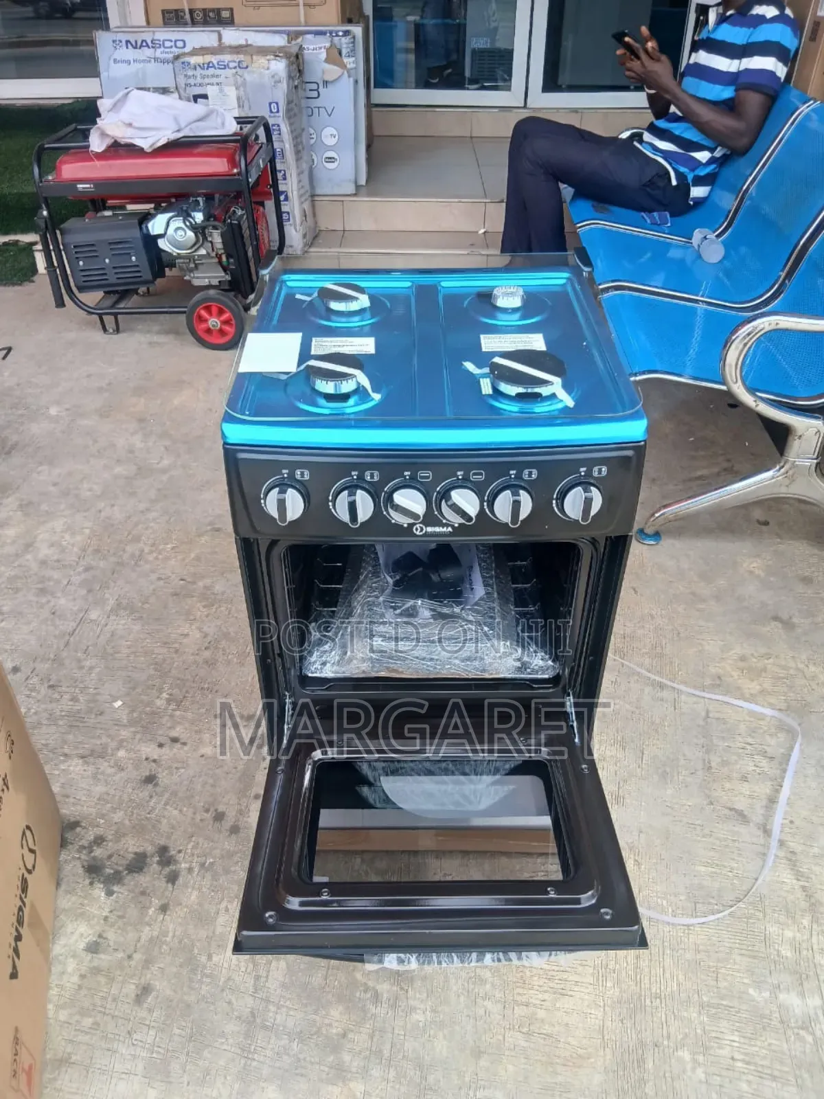Sigma 4 Burners Gas Cooker Oven and Grill