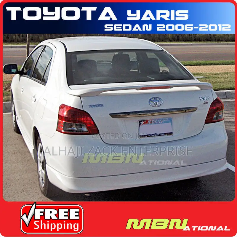 Toyota Yaris 2009 Salon Boot Spoiler With Light