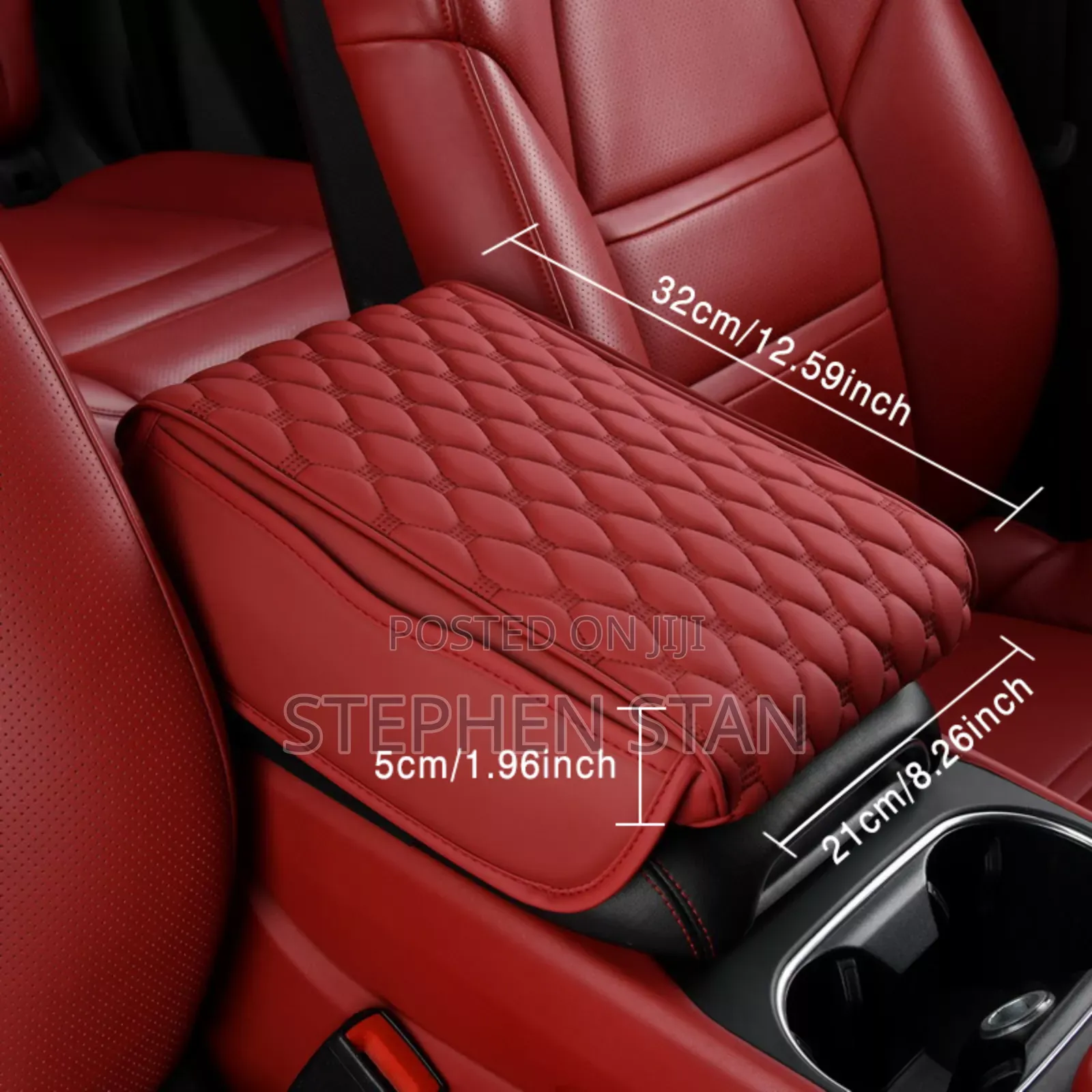 Premium Car Center Armrest Cushion With Storage Pocket