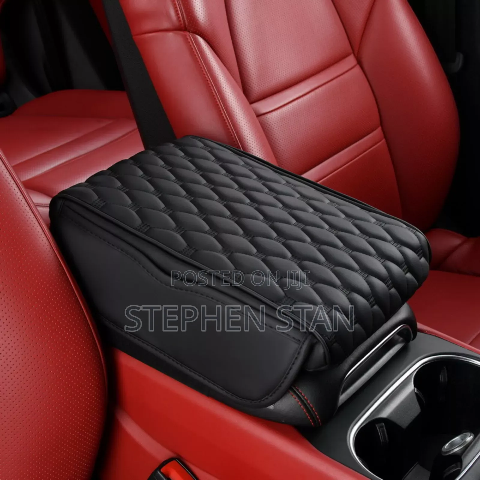 Premium Car Center Armrest Cushion With Storage Pocket