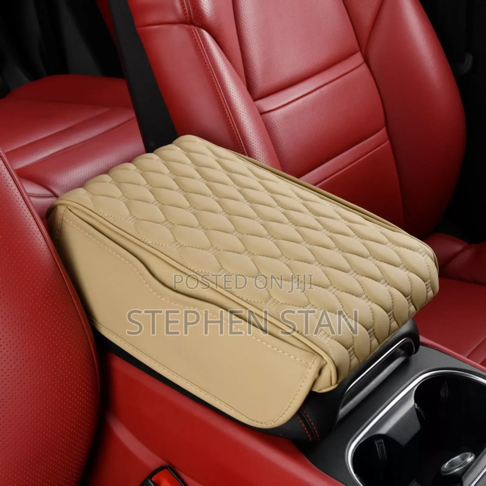 Premium Car Center Armrest Cushion With Storage Pocket