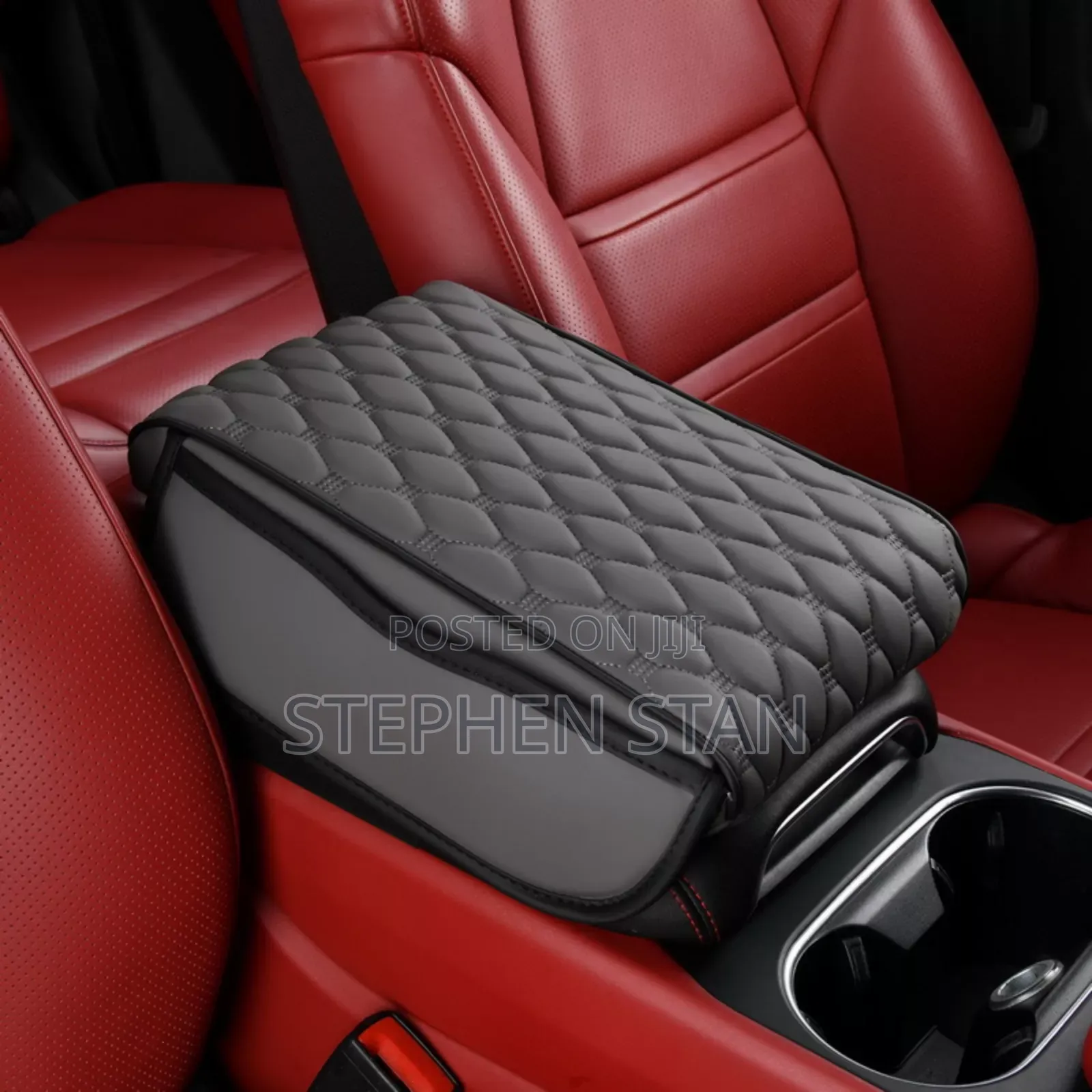 Premium Car Center Armrest Cushion With Storage Pocket
