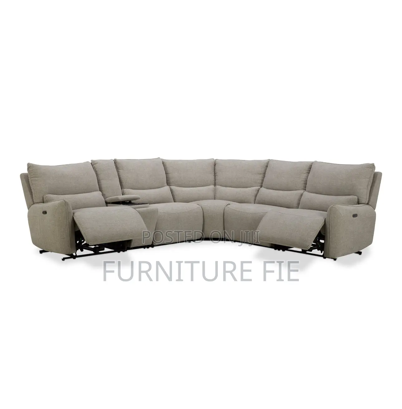 Olper 6-Pc. Fabric Sofa With Power Recliners,Console-Usa.