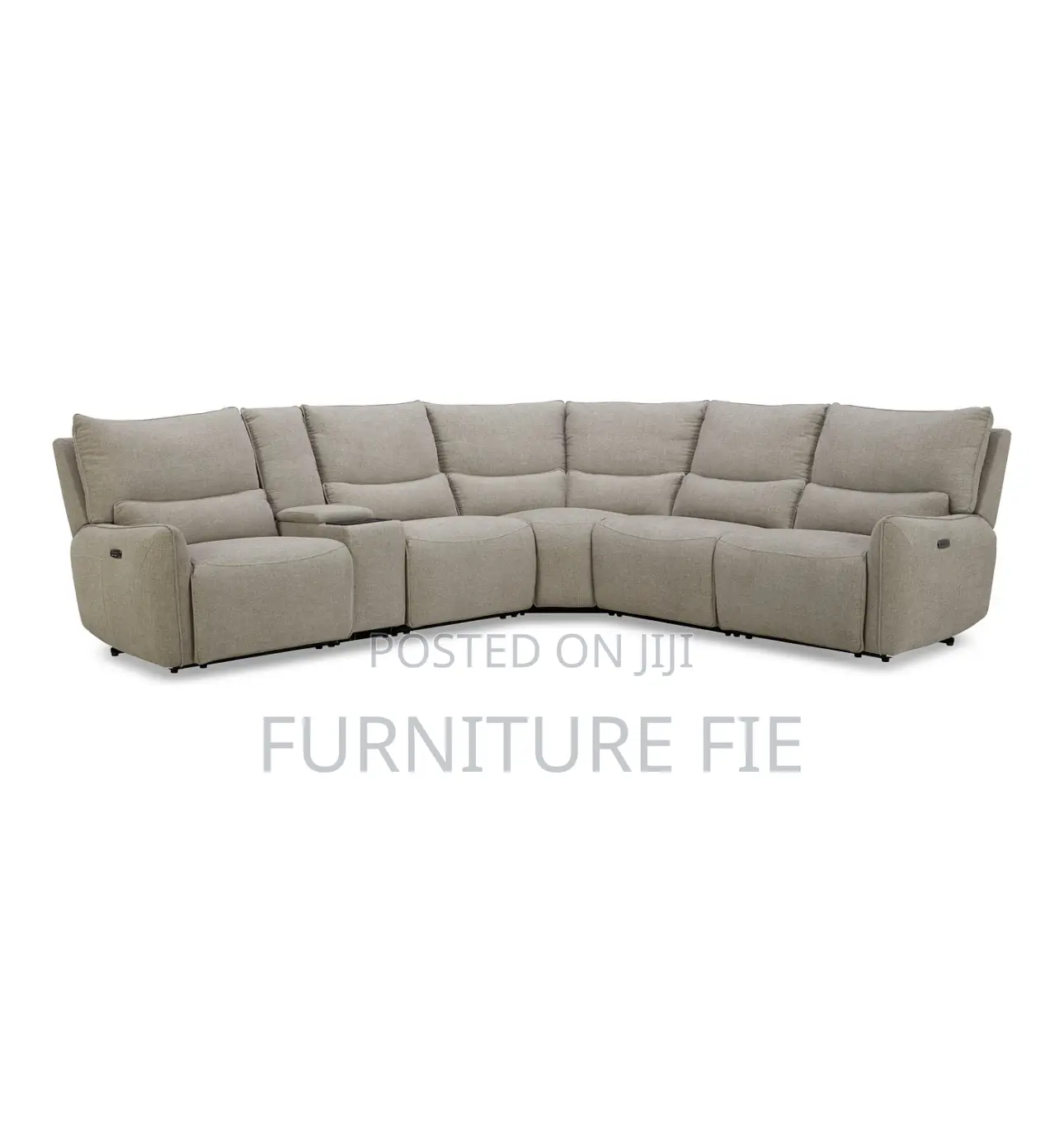 Olper 6-Pc. Fabric Sofa With Power Recliners,Console-Usa.