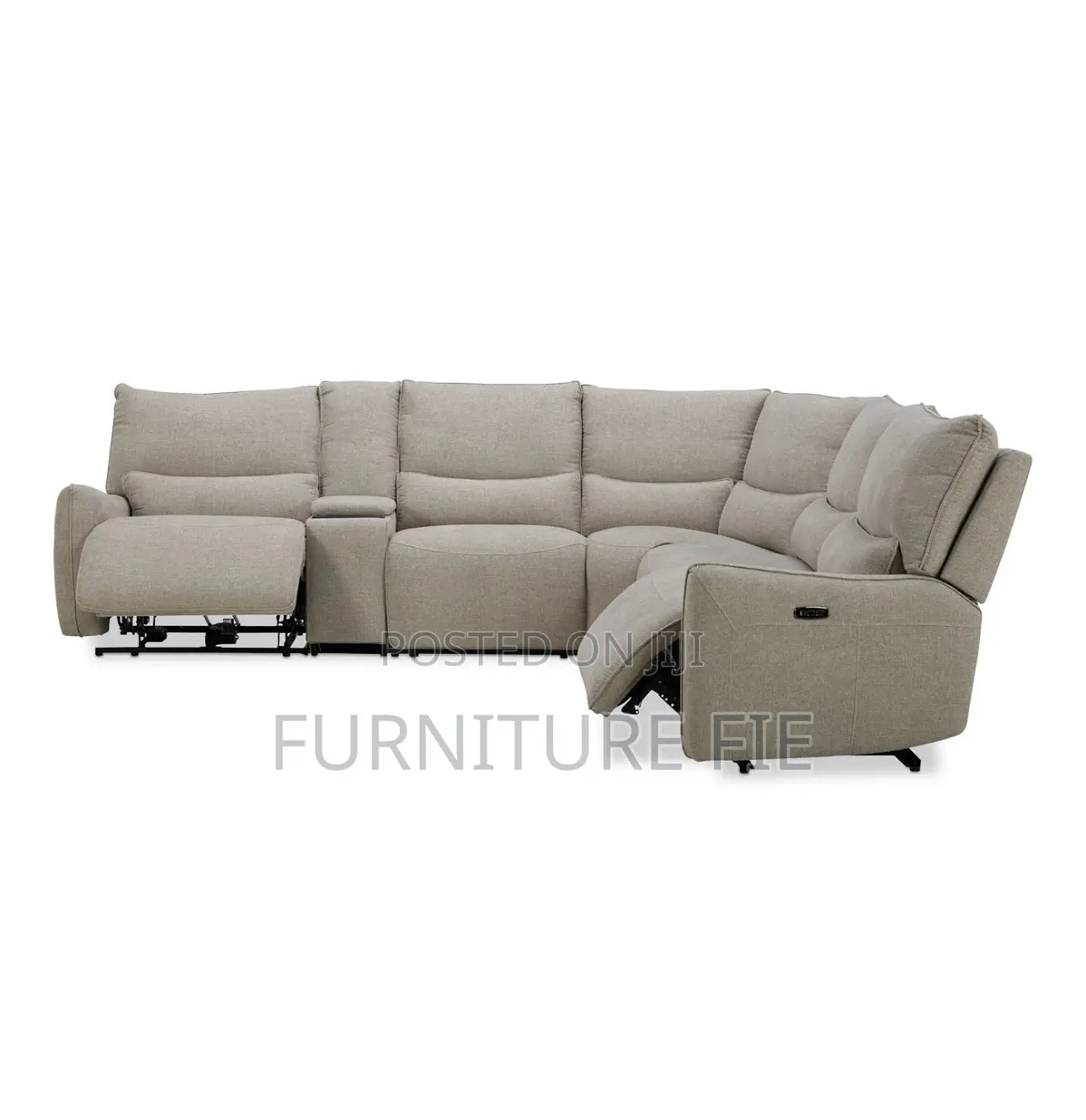 Olper 6-Pc. Fabric Sofa With Power Recliners,Console-Usa.