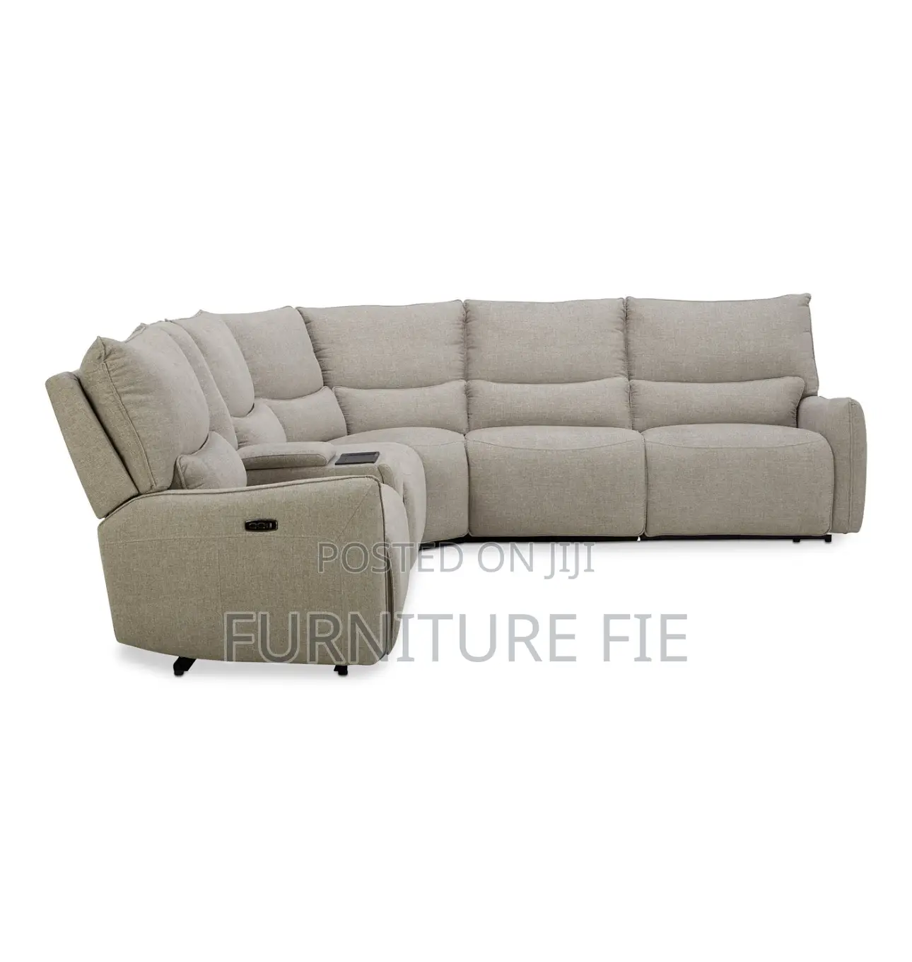 Olper 6-Pc. Fabric Sofa With Power Recliners,Console-Usa.