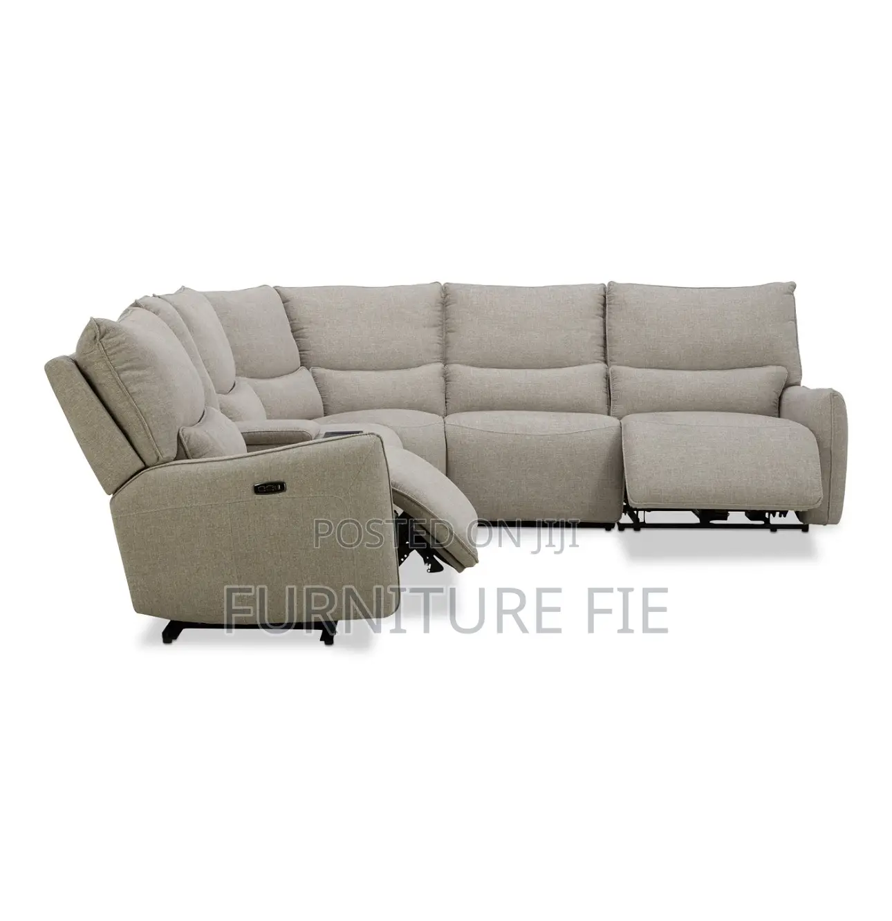 Olper 6-Pc. Fabric Sofa With Power Recliners,Console-Usa.