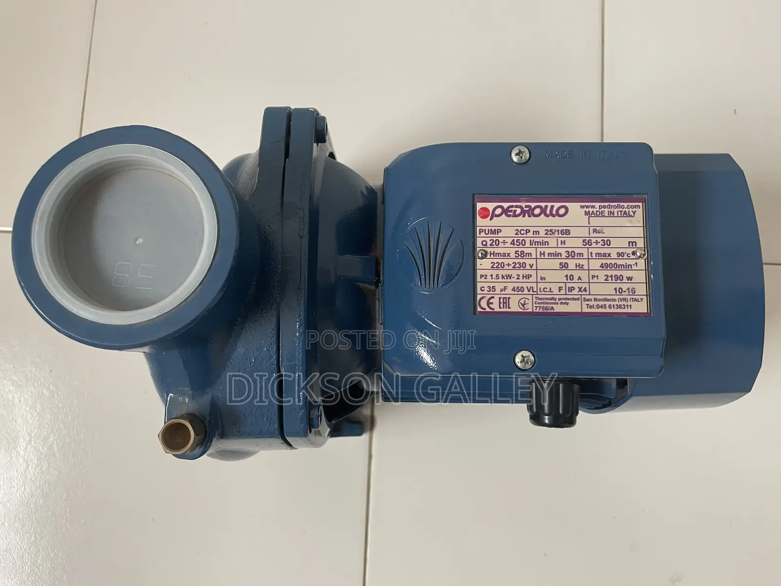 Pedrollo 2horse Power Water Pump