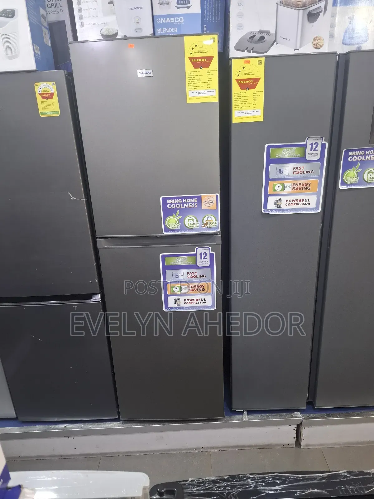 Stainless Steel Nasco Bottom Fridge 251litres Available