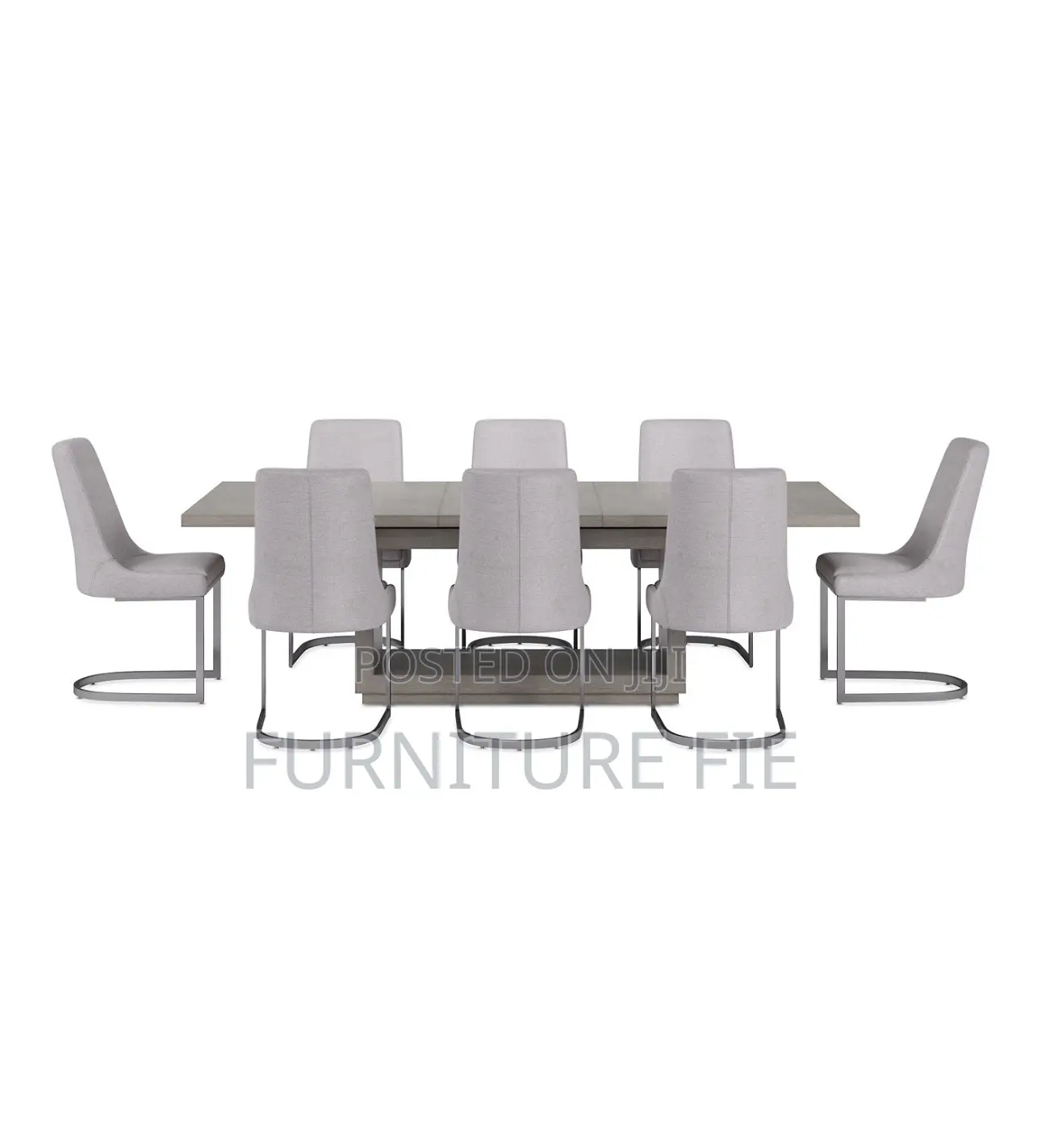 Tivie 9 Pc Dining Set (Rectangular Table + 8 Dining Chairs)
