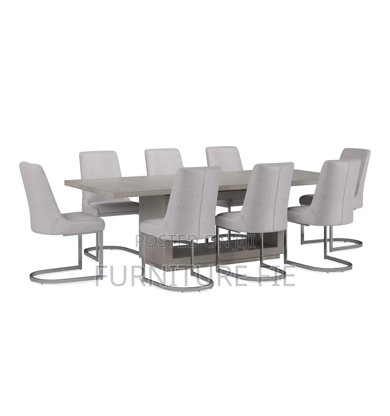 Tivie 9 Pc Dining Set (Rectangular Table + 8 Dining Chairs)