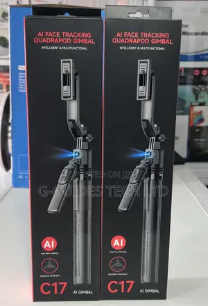 C17 Selfie Stick Ai Face Tracking Quadrapod Gimbal
